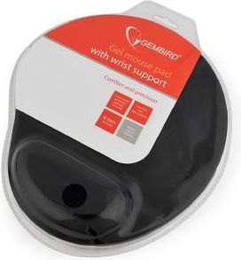 Gembird MOUSE PAD GEL BLACK/MP-GEL-BK GEMBIRD MP-GEL-BK | Elektrika.lv