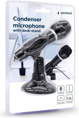 Gembird MICROPHONE CONDENSER/DESK STAND MIC-D-04 GEMBIRD MIC-D-04 | Elektrika.lv