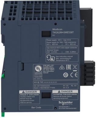 Schneider Electric motion controller, Modicon M262, 3ns per instruction, 24 axes, Ethernet, Sercos TM262M35MESS8T | Elektrika.lv