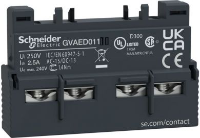 Schneider Electric Papildkontakts NO (fault)  + NC GVAED011 | Elektrika.lv