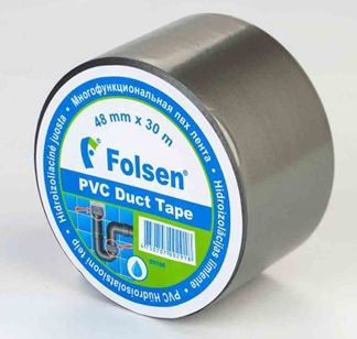 Folsen Plumbing adhesive tape, grey, 48mm x 50m 051064850 | Elektrika.lv