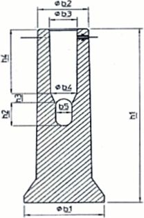  P-5 (>12m, 1000 kg) Base for metal pole P-5 | Elektrika.lv