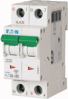EATON PL7-C6/2-DC Aвтоматический выключатель 6A 2P C 264899 | Elektrika.lv