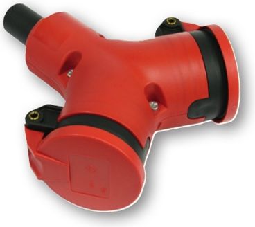 PCE Socket outlet double, red 2521200-r | Elektrika.lv