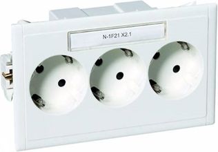 Schneider Electric CYB-PS 3-vietīga kontaktligzda, balta, Master 5940110 | Elektrika.lv