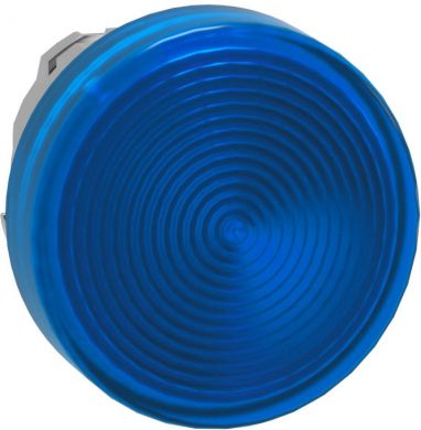 Schneider Electric Head for pilot light, Harmony XB4, blue, 22mm, with grooved lens, universal LED ZB4BV063S | Elektrika.lv