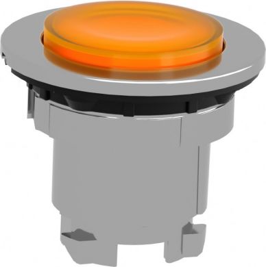 Schneider Electric Head for illuminated push button, Harmony XB4, metal, orange projecting, 30mm, universal LED, push-p ZB4FH53 | Elektrika.lv
