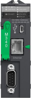 Schneider Electric processor, Modicon M340, max 1024 discrete, 256 analog IO, CANopen, Ethernet, for severe environment BMXP3420302H | Elektrika.lv