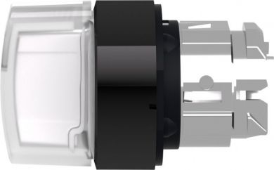 Schneider Electric Head for illuminated selector switch, Harmony XB4, black metal, white handle, 22mm, universal LED, 3 ZB4BK15137 | Elektrika.lv