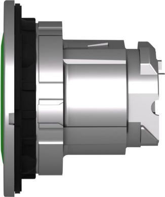 Schneider Electric Head for illuminated push button, Harmony XB4, metal, green flush, 30mm, spring return, white marked ZB4FA336 | Elektrika.lv