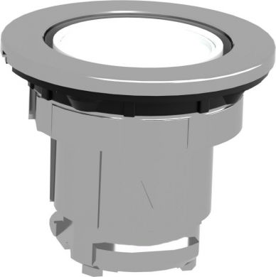 Schneider Electric Head for pilot light, Harmony XB4, flush mounted, white, 30mm, with plain lens, universal LED ZB4FV013 | Elektrika.lv