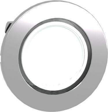 Schneider Electric Head for pilot light, Harmony XB4, flush mounted, white, 30mm, with plain lens, universal LED ZB4FV013 | Elektrika.lv