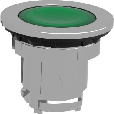 Schneider Electric Head for illuminated push button, Harmony XB4, metal, green flush, 30mm, spring return, universal LE ZB4FW333 | Elektrika.lv
