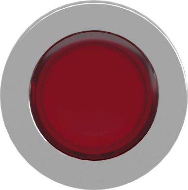 Schneider Electric Head for illuminated push button, Harmony XB4, metal, red flush, 30mm, spring return, universal LED, ZB4FW343 | Elektrika.lv