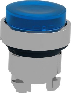 Schneider Electric Head for illuminated push button, Harmony XB4, metal, blue projecting, 22mm, spring return, universa ZB4BW163 | Elektrika.lv