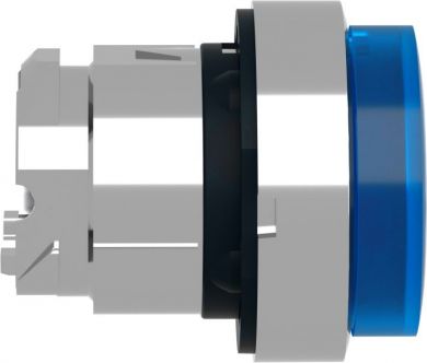 Schneider Electric Head for illuminated push button, Harmony XB4, metal, blue projecting, 22mm, spring return, universa ZB4BW163 | Elektrika.lv