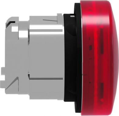 Schneider Electric Head for pilot light, Harmony XB4, metal, red, 22mm, universal LED, grooved lens ZB4BV043S | Elektrika.lv