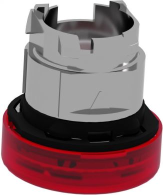 Schneider Electric Head for pilot light, Harmony XB4, metal, red, 22mm, universal LED, grooved lens ZB4BV043S | Elektrika.lv