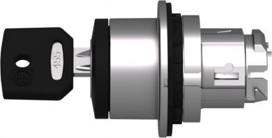 Schneider Electric Head for key selector switch, Harmony XB4, black key, flush, 30mm, 2 positions, left key withdrawal, ZB4FG6 | Elektrika.lv