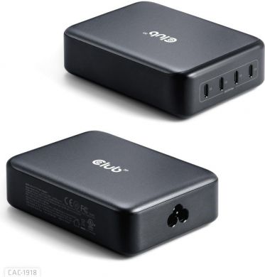  MOBILE CHARGER 4PORT/GAN 240W CAC-1918 CLUB3D CAC-1918 | Elektrika.lv
