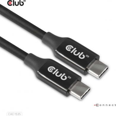  CABLE USB-C TO USB-C 5M/M/M CAC-1535 CLUB3D CAC-1535 | Elektrika.lv