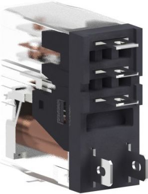 Schneider Electric interface plug in relay, Harmony Electromechanical Relays, 10A, 1CO, clear cover, 24V DC RXG15BD | Elektrika.lv