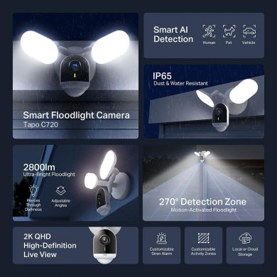 Tp-Link WRL CAMERA 2K QHD/TAPO C720 TP-LINK TAPOC720 | Elektrika.lv