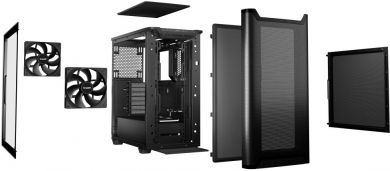  Case BE QUIET PURE BASE 501 MidiTower Not included ATX MicroATX MiniITX Colour Black BGW74 BGW74 | Elektrika.lv