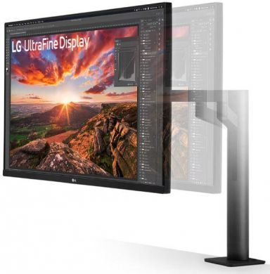 LG LCD Monitor LG 31.5" Panel IPS 3840x2160 16:9 60Hz 5 ms Speakers Swivel Pivot Height adjustable Tilt Colour Black 32UN880K-B 32UN880K-B | Elektrika.lv