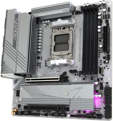 Gigabyte Mainboard GIGABYTE AMD B650 SAM5 Micro-ATX Memory DDR5 Memory slots 4 B650MAELITEAXICE1.1 B650M A ELITE AX ICE | Elektrika.lv
