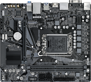 Gigabyte Gigabyte | H610M S2H V3 DDR4 G1.0 | Processor family Intel | Processor socket LGA1700 | DDR4 | Supported hard disk drive interfaces SATA, M.2 | Number of SATA connectors 4 H610M S2H V3 DDR4