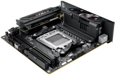 Asus Mainboard ASUS AMD B850 SAM5 Mini-ITX Memory DDR5 Memory slots 2 1xPCI-Express 4.0 16x 1xPCI-Express 5.0 16x 2xM.2 1xHDMI 1xAudio-In 1xAudio-Out 1xMicrophone 2xUSB 2.0 5xUSB 3.2 1xUSB-C 1xOptical S/PDIF 1xRJ45 STRIXB850-IGAMINGWIFI ROG STRIX B850-I GAM | Elektrika.lv