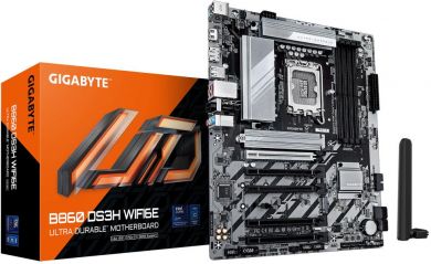 Gigabyte Mainboard GIGABYTE Intel B860 Express LGA1851 ATX Memory DDR5 5xPCI-Express 16x 2xM.2 1xHDMI 1xDisplayPort 1xAudio-In 1xAudio-Out 1xMicrophone 1xUSB 2.0 1xUSB 3.2 1xUSB-C 1xPS/2 1xRJ45 B860DS3HWIFI6E1.0 B860 DS3H WIFI6E 1.0 | Elektrika.lv