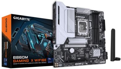 Gigabyte Mainboard GIGABYTE Intel B860 Express LGA1851 Micro-ATX Memory DDR5 Memory slots 4 2xPCI-Express 16x 2xM.2 1xHDMI 1xDisplayPort 1xAudio-In 1xAudio-Out 1xMicrophone 5xUSB 2.0 3xUSB 3.2 1xUSB-C 1xRJ45 B860MGAMINGXWIFI6E1.0 B860M GAMING X WIFI6 | Elektrika.lv