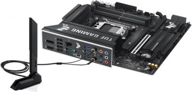 Asus Mainboard ASUS AMD B850 SAM5 Micro-ATX Memory DDR5 Memory slots 4 1xPCI-Express 4.0 1x 1xPCI-Express 4.0 16x 1xPCI-Express 5.0 16x 3xM.2 1xHDMI 1xDisplayPort 11xUSB 2.0 2xUSB-C 1xRJ45 5xAudio port GAMINGB850M-PLUSWIFI TUF GAMING B850M-PLU | Elektrika.lv