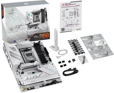 Asus Mainboard ASUS AMD B850 SAM5 ATX Memory DDR5 Memory slots 4 1xPCI-Express 4.0 16x 1xPCI-Express 5.0 16x 4xM.2 1xHDMI 1xDisplayPort 12xUSB 2.0 3xUSB-C 1xOptical S/PDIF 1xRJ45 2xAudio port STRIXB850-AGAMINGWIFI ROG STRIX B850-A GAM | Elektrika.lv