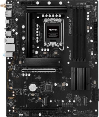 Asrock Mainboard ASROCK Intel B860 Express LGA1851 ATX Memory DDR5 Memory slots 4 1xPCI-Express 4.0 16x 1xPCI-Express 5.0 16x 1xM.2 1xHDMI 1xDisplayPort 1xAudio-In 1xAudio-Out 1xMicrophone 2xUSB 2.0 6xUSB 3.2 1xUSB-C 1xRJ45 B860PRO-AWIFI B860 PRO-A WIFI | Elektrika.lv