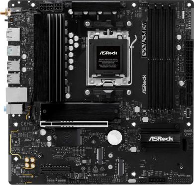 Asrock Mainboard ASROCK 1xPCI-Express 4.0 4x	 1xPCI-Express 5.0 16x 1xM.2 1xHDMI 1xDisplayPort 1xAudio-In 1xAudio-Out 1xMicrophone 4xUSB 2.0 3xUSB 3.2 1xUSB-C 1xRJ45 B850MPRO-AWIFI B850M PRO-A WIFI | Elektrika.lv