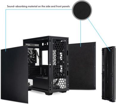  Case CHIEFTEC Pro mini MidiTower MicroATX MiniITX Colour Black AZ-01B-OP AZ-01B-OP | Elektrika.lv