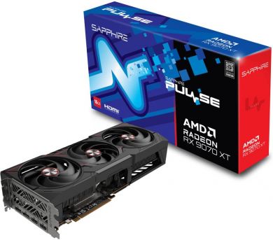 Sapphire Graphics Card SAPPHIRE AMD Radeon RX 9070 XT 16 GB GDDR6 256 bit PCIE 5.0 16x Triple slot Fansink 2xHDMI 2xDisplayPort 11348-03-20G 11348-03-20G | Elektrika.lv