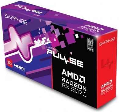 Sapphire Graphics Card SAPPHIRE AMD Radeon RX 9070 16 GB GDDR6 256 bit PCIE 5.0 16x Dual Slot Fansink 2xHDMI 2xDisplayPort 11349-03-20G 11349-03-20G | Elektrika.lv