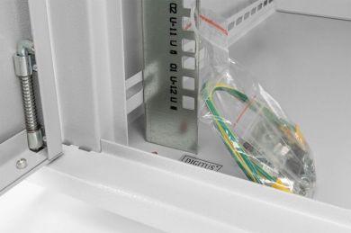 Digitus  19&Prime; Wall-mounted switch cabinet 16U, depth: 45cm, gray, glass door DN-19 16-U-EC | Elektrika.lv