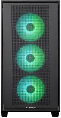  Case CHIEFTEC HUNTER 3 MidiTower Case product features Transparent panel Not included ATX EATX MicroATX MiniITX Colour Black GS-03B-OP GS-03B-OP | Elektrika.lv