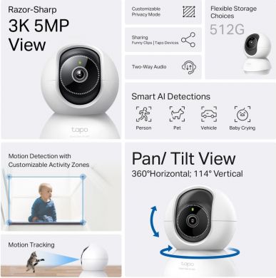 Tp-Link WRL CAMERA PAN/TILT/TAPO C230 TP-LINK TAPO C230 | Elektrika.lv