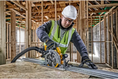 DEWALT DEWALT | 18V XR Brushless 184 mm Rail Compatible Circular Saw | DCS572N-XJ | 1010 W DCS572N-XJ