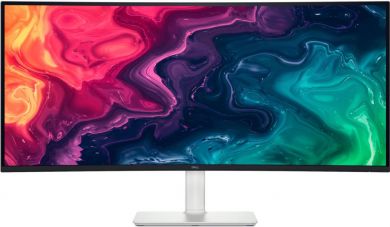 Dell LCD Monitor DELL S3425DW 34" Curved/21 : 9 Height adjustable Tilt Matte Panel VA 3440x1440 21:9 120 Hz 1 ms Speakers Colour White 210-BQWR 210-BQWR | Elektrika.lv