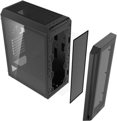 Adata Case ADATA VALOR AIR PLUS MID MidiTower Case product features Transparent panel ATX MicroATX MiniITX Colour Black VALORAIRPLUSMTA-BKCWW VALORAIRPLUSMTA-BKCW | Elektrika.lv