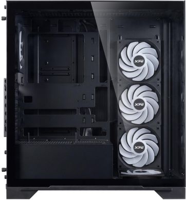 Adata Case ADATA INVADER X BTF MidiTower Case product features Transparent panel ATX MicroATX MiniITX Colour Black INVADERXBTFMT-BKCWW INVADERXBTFMT-BKCWW | Elektrika.lv