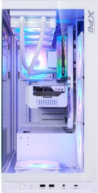 Adata Case ADATA INVADER X BTF MidiTower Case product features Transparent panel ATX MicroATX MiniITX Colour White INVADERXBTFMT-WHCWW INVADERXBTFMT-WHCWW | Elektrika.lv