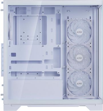 Adata Case ADATA INVADER X BTF MidiTower Case product features Transparent panel ATX MicroATX MiniITX Colour White INVADERXBTFMT-WHCWW INVADERXBTFMT-WHCWW | Elektrika.lv